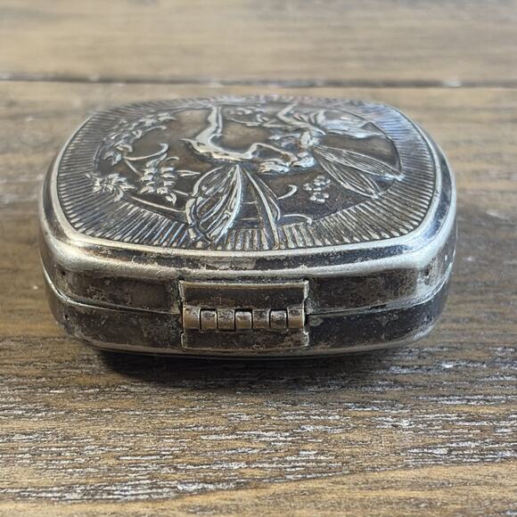 Djer-Kiss Powder Compact Vanity Case Kissing Fairies Art Nouveau 1917-1925 - Picture 4 of 16